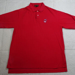 MLB Cleveland Indians Cross Creek Red Polo X-Large